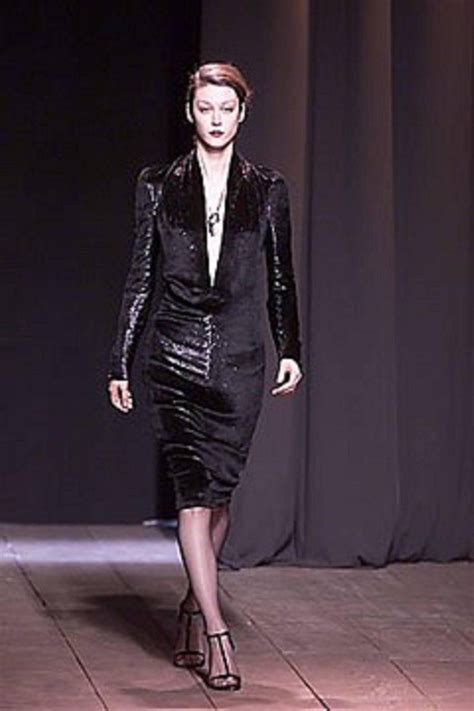 ysl black leather dress|yves saint laurent evening dresses.